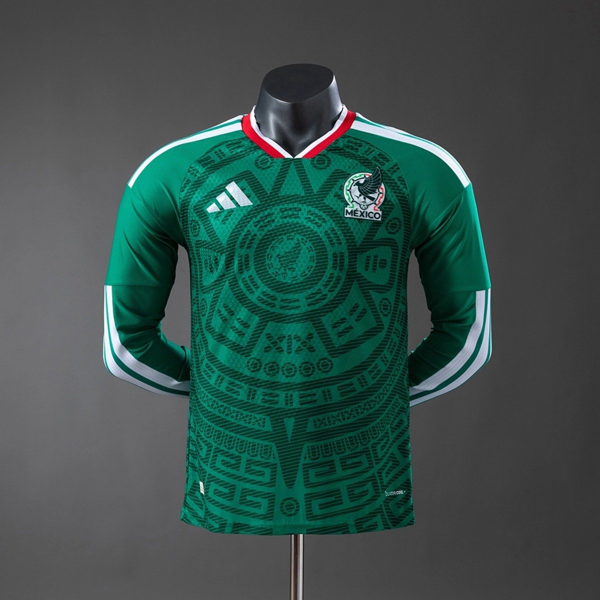mexico 2026 home long sleeve player version jersey 001 mexico 2026 home long sleeve player version jersey 001