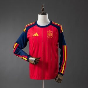 spain 2026 home long sleeve jersey 001