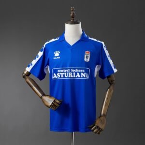 90 91 real oviedo home retro jersey 001