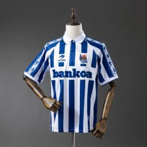 94 95 real sociedad home retro jersey 001