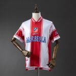 99 00 atletico madrid home retro jersey 001