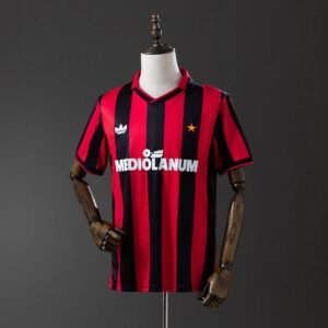 ac milan 91 92 home retro jersey 001