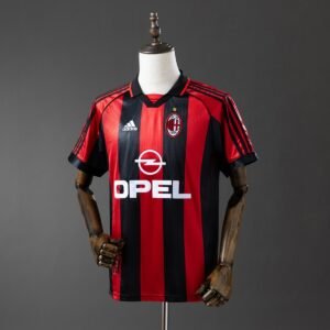 ac milan 98 99 home retro jersey 001