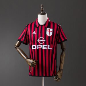 ac milan 99 00 home retro jersey 001