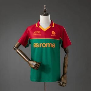 as roma 95 96 pre match retro jersey 001