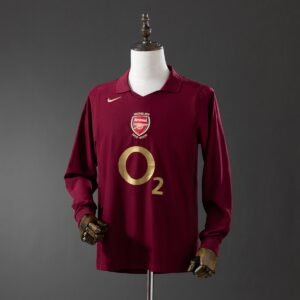 arsenal 05 06 home long sleeve retro jersey 001