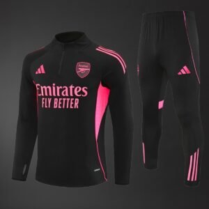 arsenal 25 26 adult kids black red training tracksuits long sleeve kit 001 1.jpg