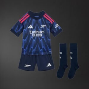 arsenal 25 26 away full kids kit jersey 001