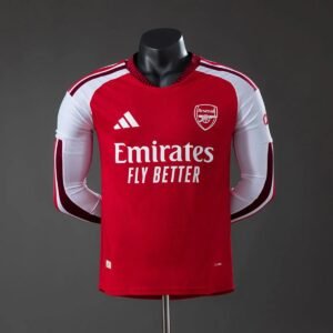 arsenal 25 26 home long sleeved player version jersey 001
