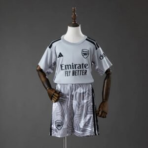 arsenal 26 27 goalkeeper kids kit jersey 001