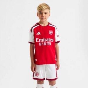arsenal 26 27 home full kids kit player version jersey 001