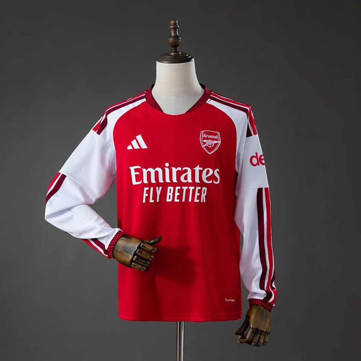 arsenal 26 27 home long sleeve jersey 001 arsenal 26 27 home long sleeve jersey 001