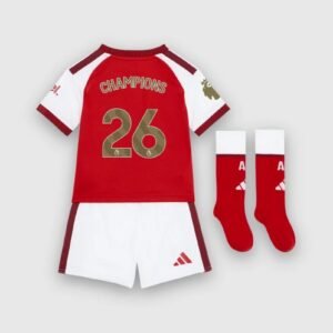 arsenal premier league champions home kids kit 001