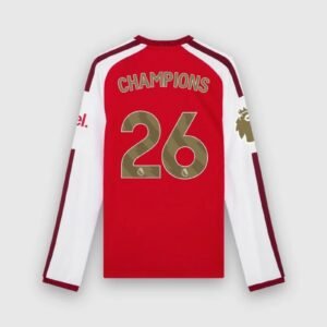 arsenal premier league champions long sleeved home jersey 001
