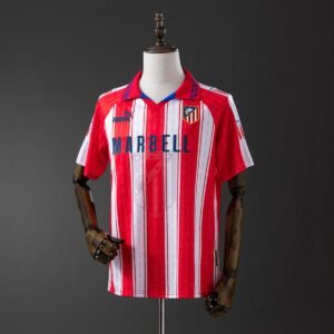 atletico madrid 95 96 home retro jersey 001