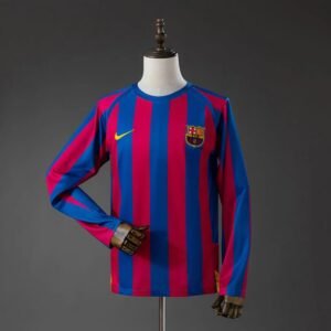 barcelona 05 06 home long sleeve retro jersey 001