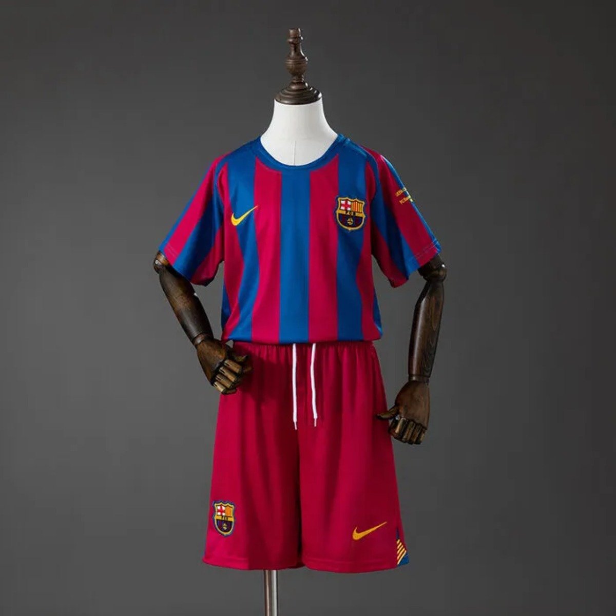 barcelona 05 06 home ucl retro kids kit jersey 001 barcelona 05 06 home ucl retro kids kit jersey 001