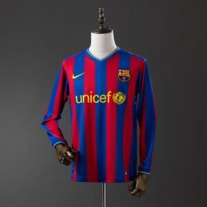 barcelona 09 10 home long sleeve retro jersey 001