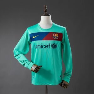 barcelona 10 11 away long sleeve retro jersey 001