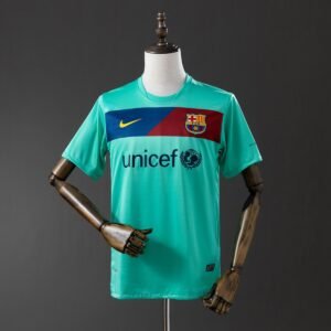 barcelona 10 11 away retro jersey 001
