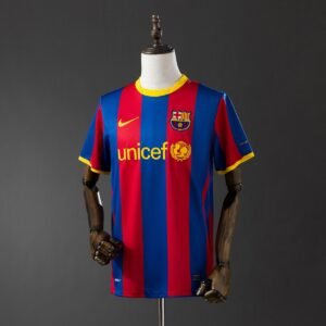 barcelona 10 11 home retro jersey 001
