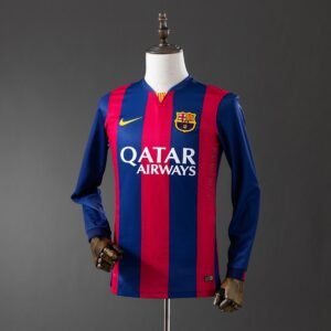 barcelona 14 15 home long sleeve retro jersey 001