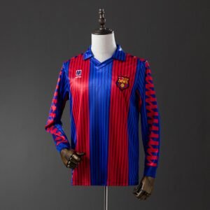 barcelona 1992 home long sleeve retro jersey 001