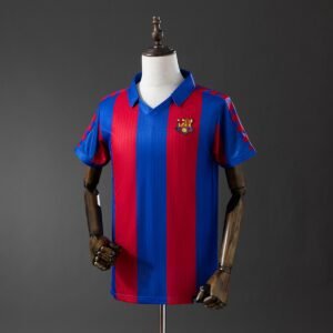 barcelona 90 92 home retro jersey 001