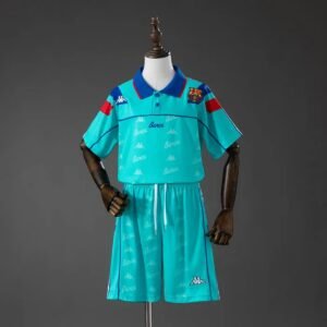 barcelona 92 95 away retro kids kit jersey 001