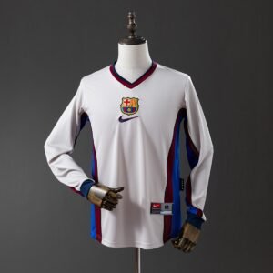 barcelona 98 99 away long sleeve retro jersey 001