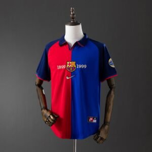 barcelona 99 00 home retro jersey 001