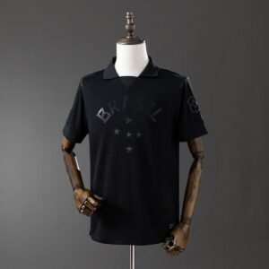 brazil 13 14 black retro jersey 001
