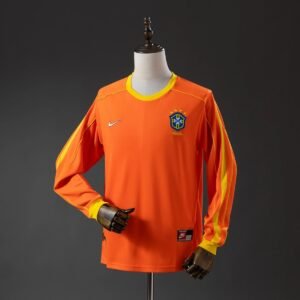 brazil 1998 goalkeeper long sleeve retro jersey 001