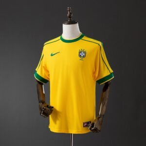brazil 1998 home retro jersey 001