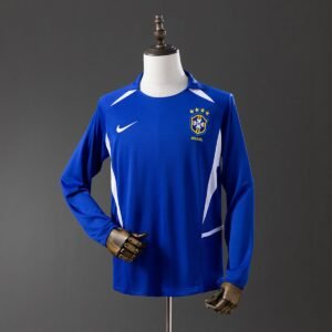 brazil 2002 away long sleeve retro jersey 001