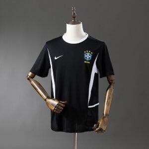 brazil 2002 goalkeeper black jersey 001