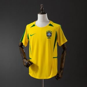 brazil 2002 home retro jersey 001