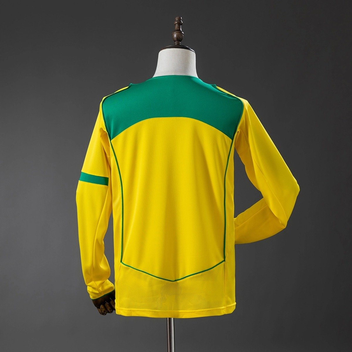 brazil 2004 home long sleeve retro jersey 002 brazil 2004 home long sleeve retro jersey 002