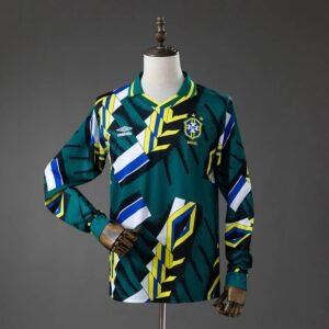 brazil 96 97 goalkeeper retro long sleeve jersey 001