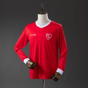 ca independiente 85 85 home long sleeve retro jersey 001