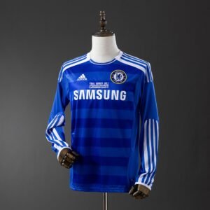 chelsea 12 13 uefa champions league home long sleeve retro jersey 001