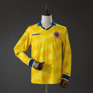 colombia 1994 home retro long sleeve jersey 001