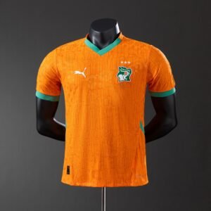 côte d'ivoire 2025 home player version jersey 001