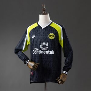 dortmund 95 96 away long sleeve retro jersey 001