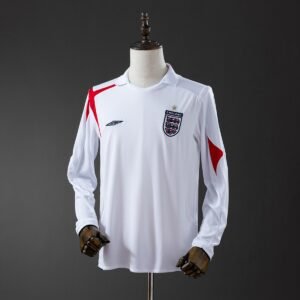 england 2006 home long sleeve retro jersey 001
