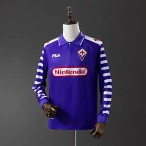 fiorentina 1998 home long sleeve retro jersey 001