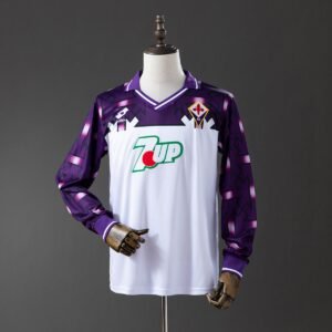 fiorentina 92 93 away long sleeve retro jersey 001