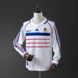 france 1998 away long sleeve retro jersey 001