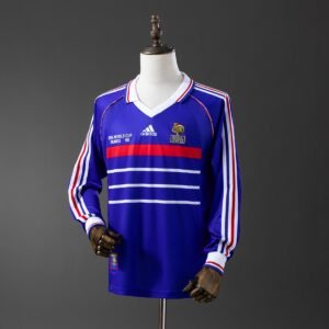 france 1998 home long sleeve retro jersey 001