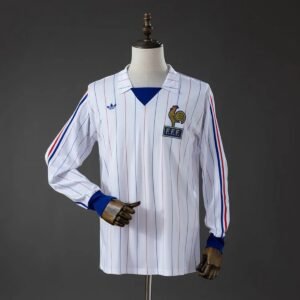 france 80 82 away long sleeve retro jersey 001